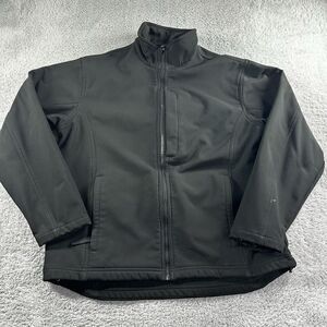 Red Kap Jacket Womens Medium Black Deluxe Soft Shell Water Resistant DWR Utility